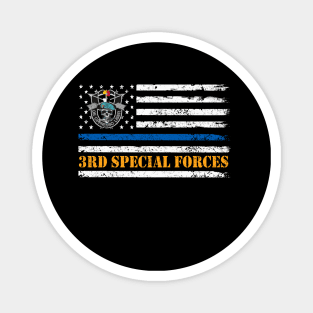 US Army 3rd Special Forces Group USA Flag De Oppresso Liber SFG - Gift for Veterans Day 4th of July or Patriotic Memorial Day Magnet